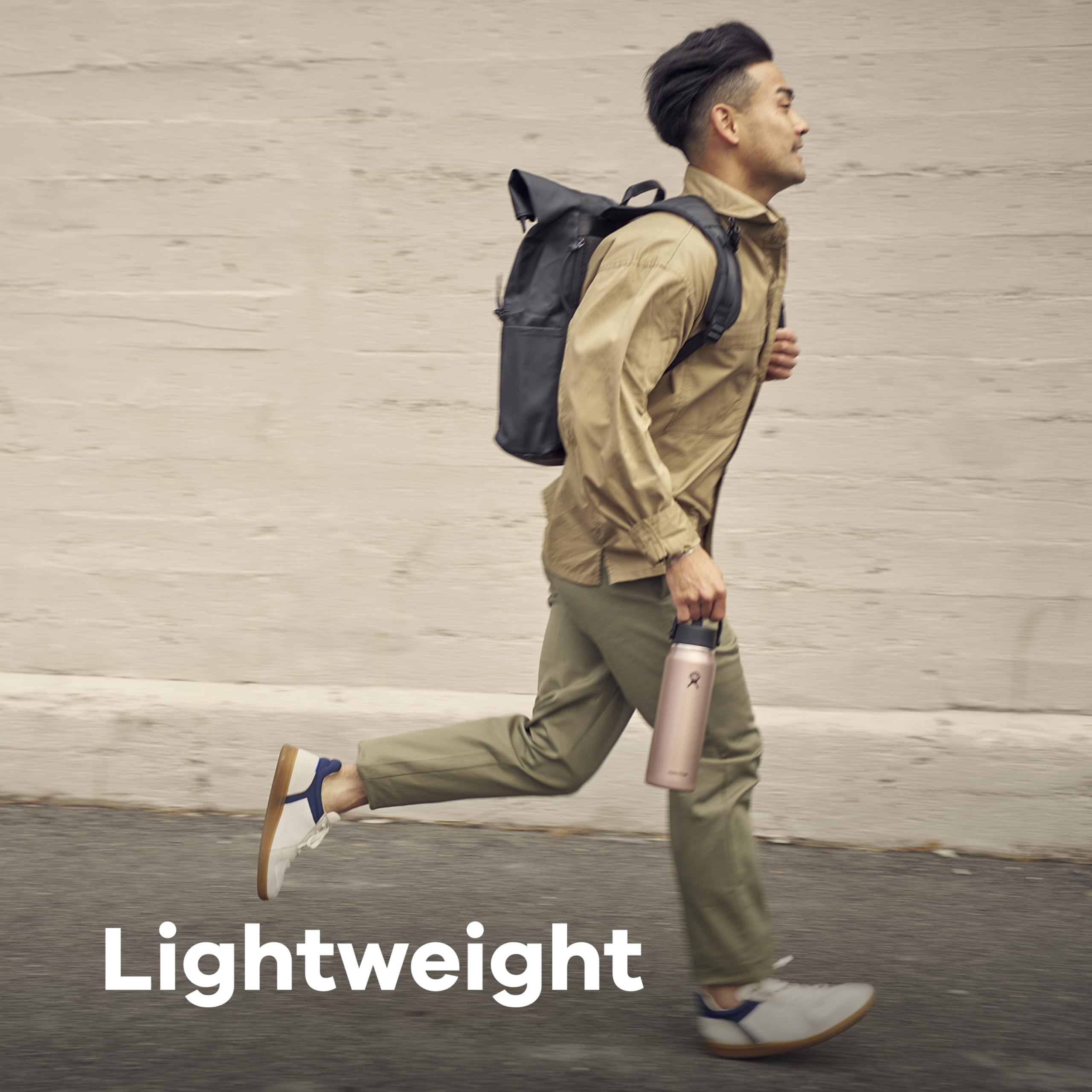 Hydro Flask 32 Oz Lightweight Wide Straw Lid - Insulated Stainless Steel Water Bottle - Hiking, Commuting Garnet Red - Image 5