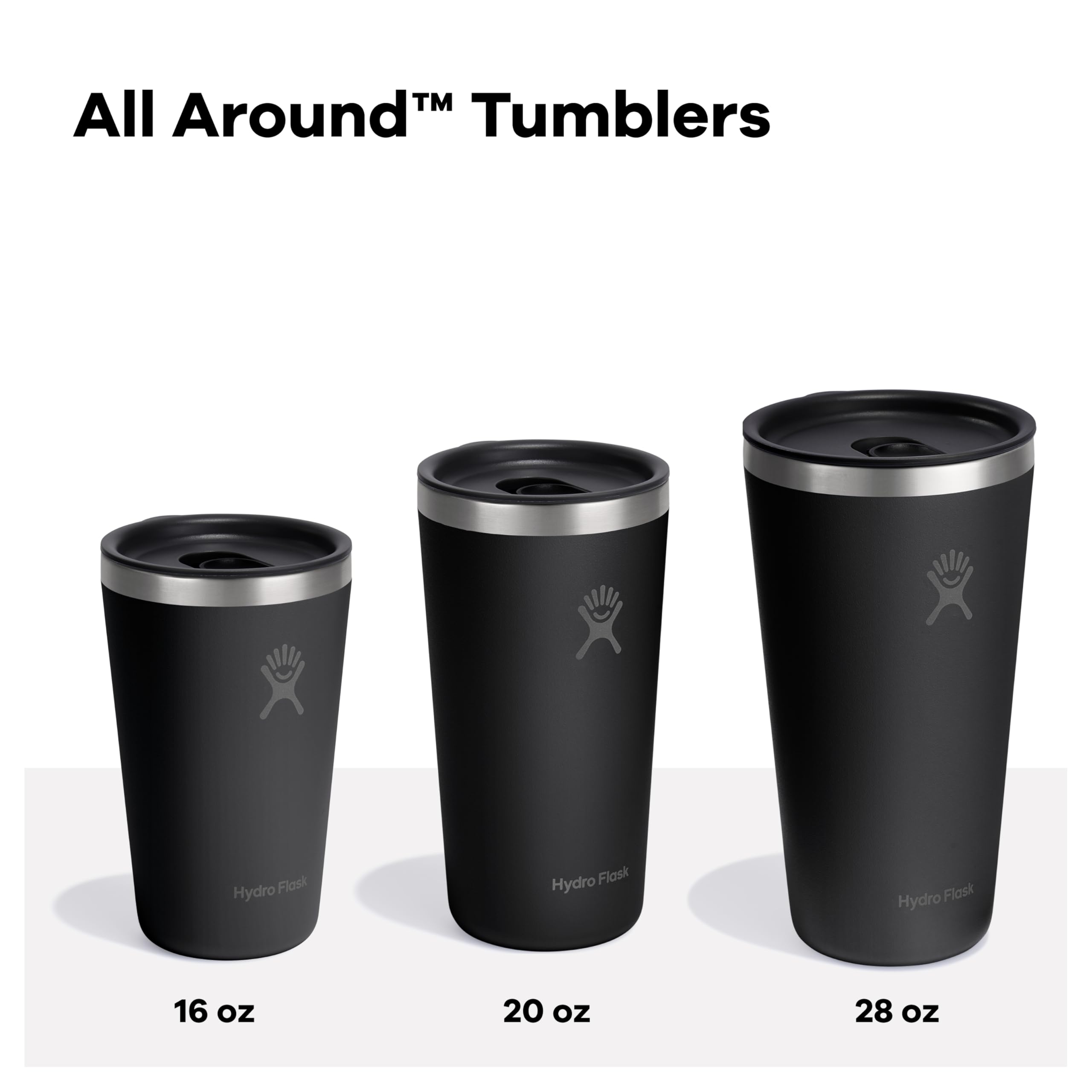 Hydro Flask All Around Tumbler Press-In Lid, Insulated Travel Mug, Stainless Steel Coffee Cup 16 Oz Capri Blue - Image 4