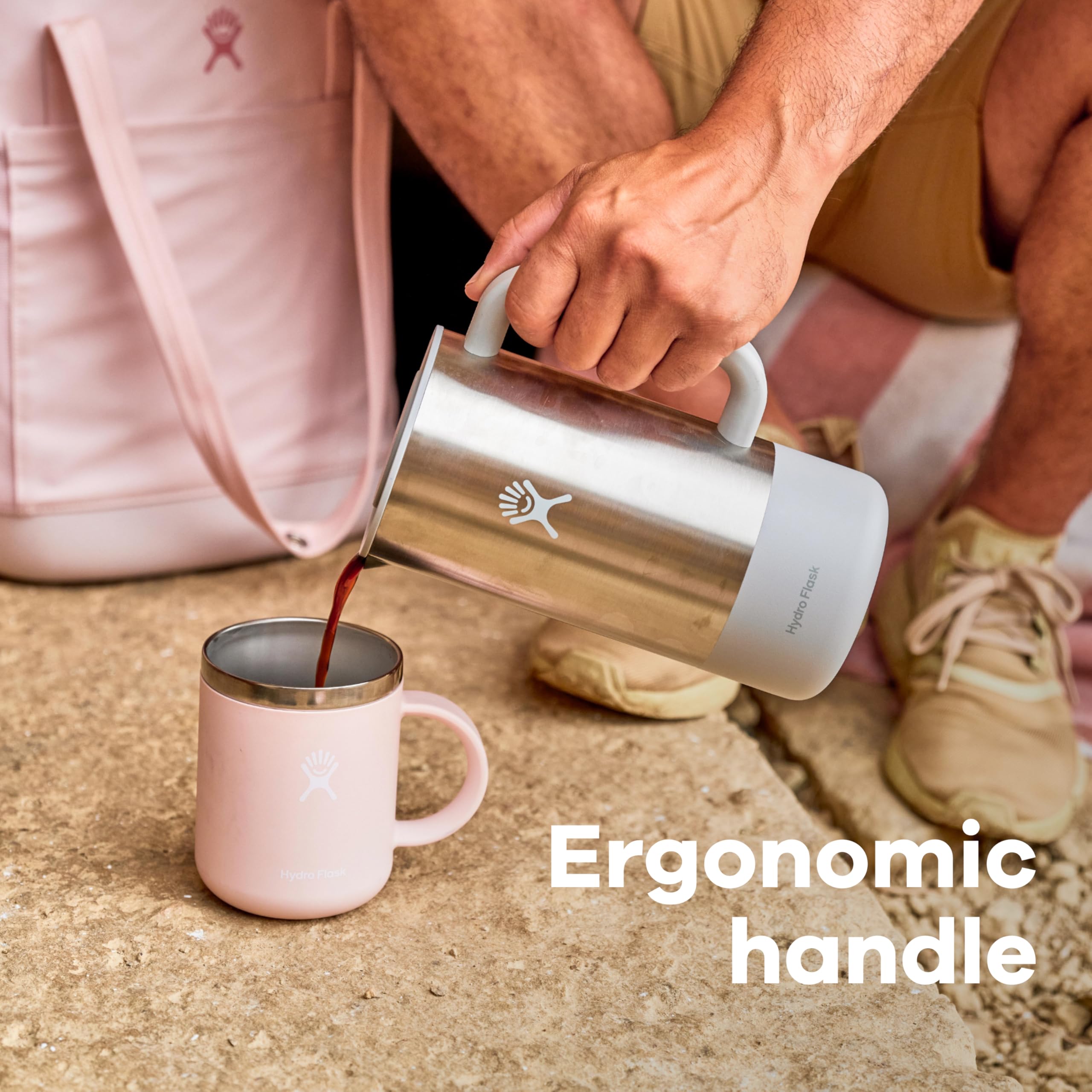 Hydro Flask French Press- Insulated Stainless Steel Coffee Maker, Camping and Outdoors Shale Gray - Image 4