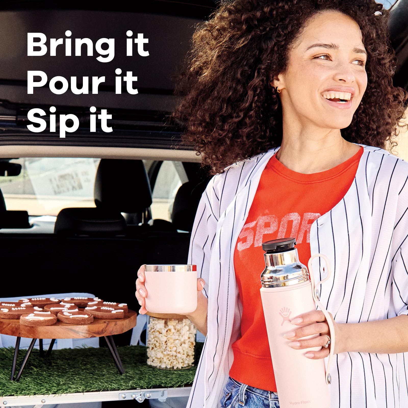 Hydro Flask Hot Flask & Cup – Insulated Stainless Steel, Hot Drink Travel Container for Coffee & Tea 28 Oz Mermaid Green - Image 3