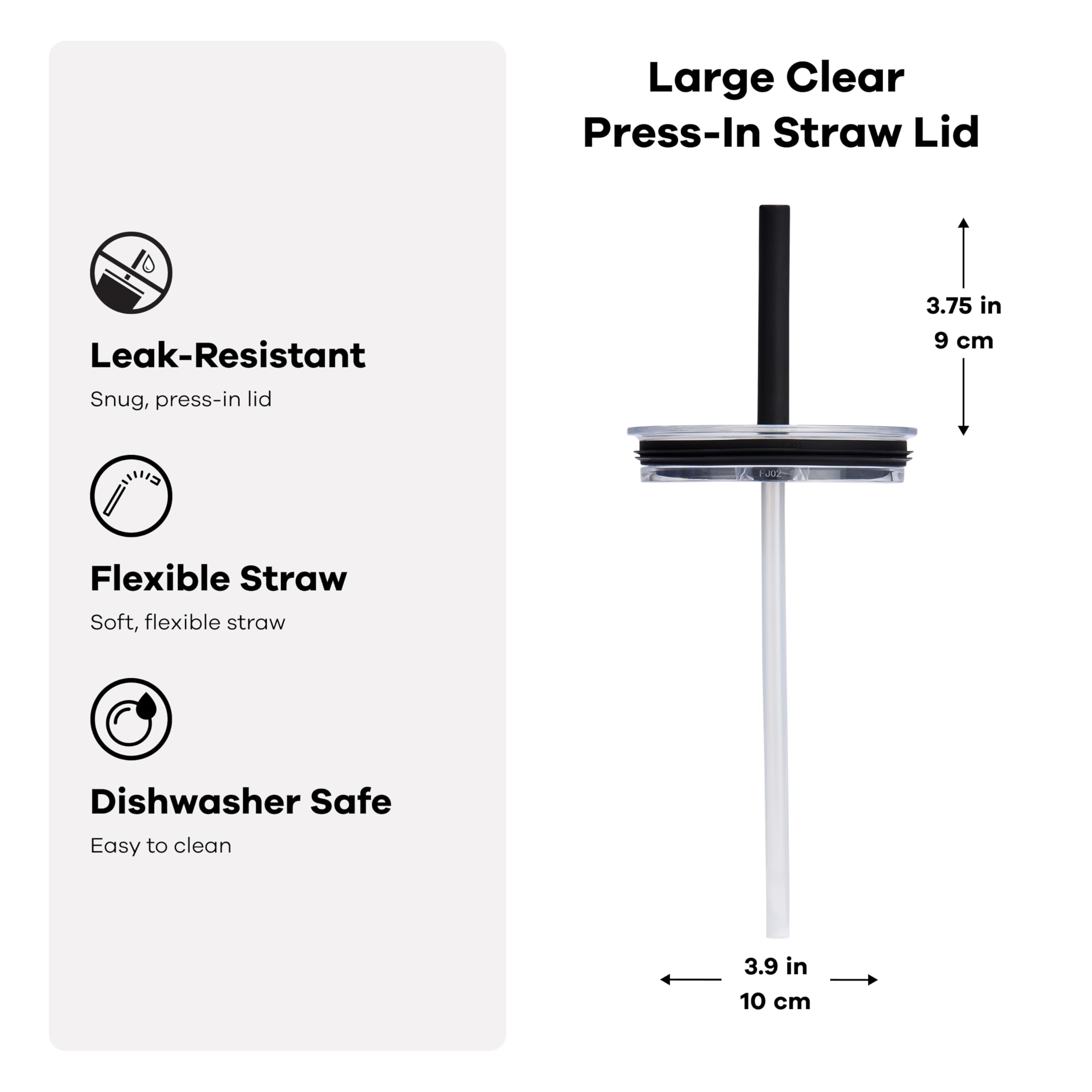 Hydro Flask Large Press-in All Around Tumbler with Clear Straw Lid - Image 3