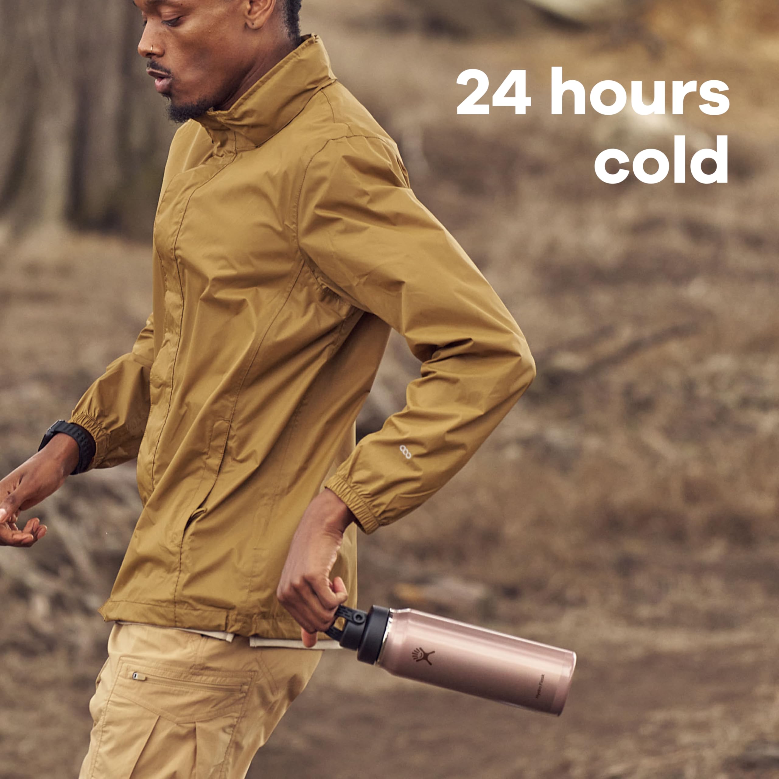 Hydro Flask Lightweight Wide Flex Chug Cap - Insulated Stainless Steel Water Bottle 32 Oz Garnet Red - Image 7