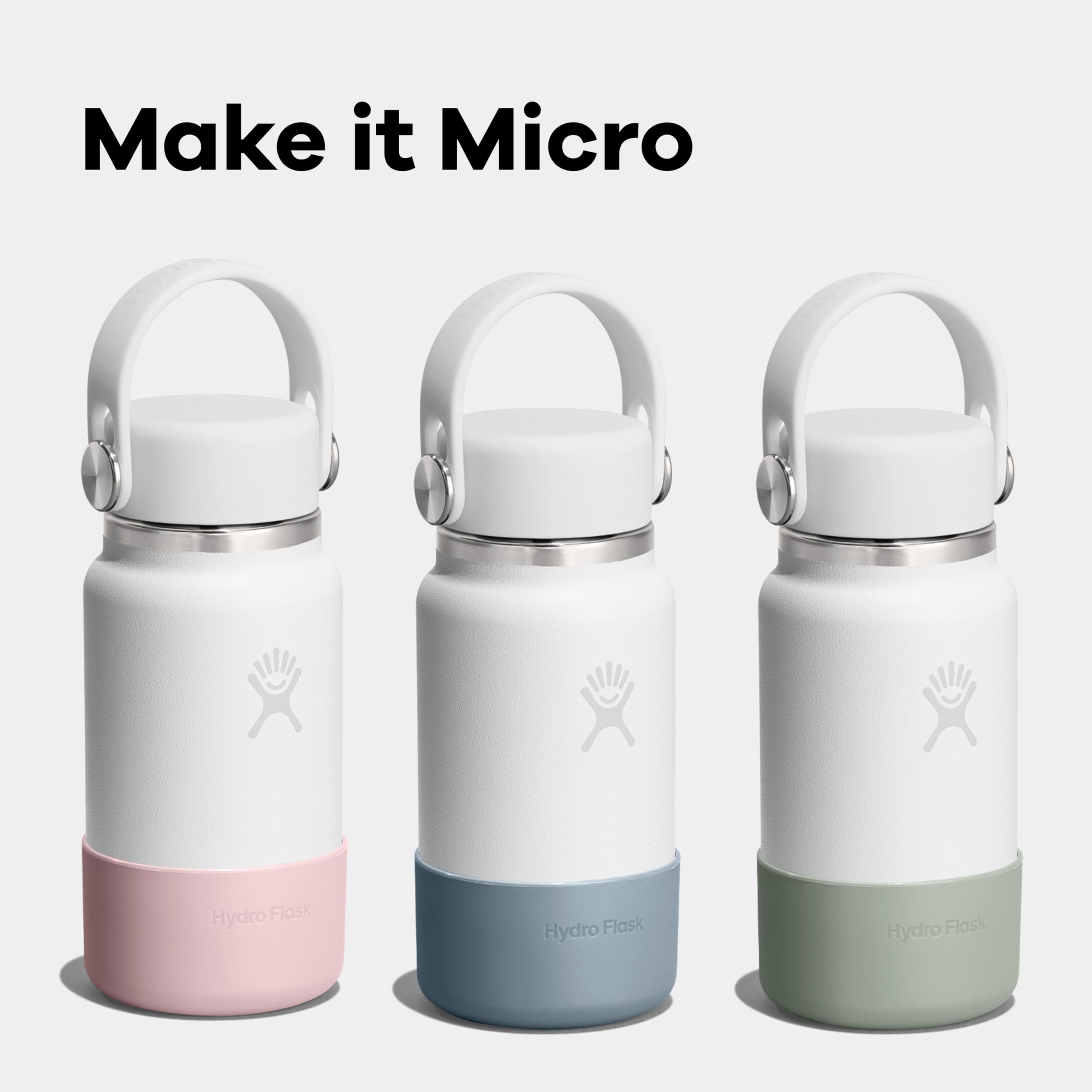 Hydro Flask Micro Bottle Boot - Bottom Protector Sleeve - Silicone Mini Water Bottle Accessory Capri Blue - Image 4