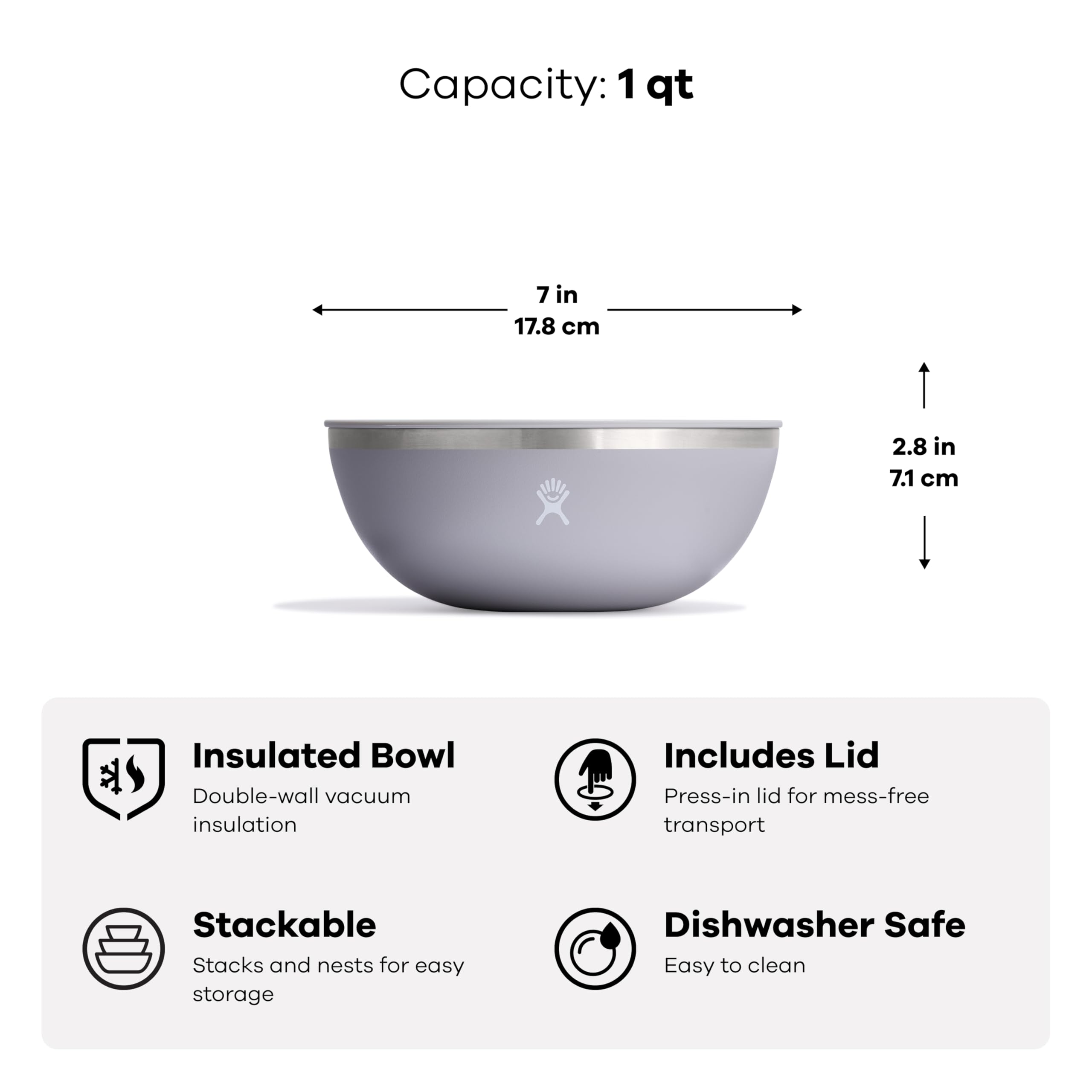 Hydro Flask Outdoor Kitchen Bowl - Stainless Steel Dinnerware Reusable Camping Gear Mess Kit - Dishwasher Safe, BPA-Free, Non-Toxic - Image 3