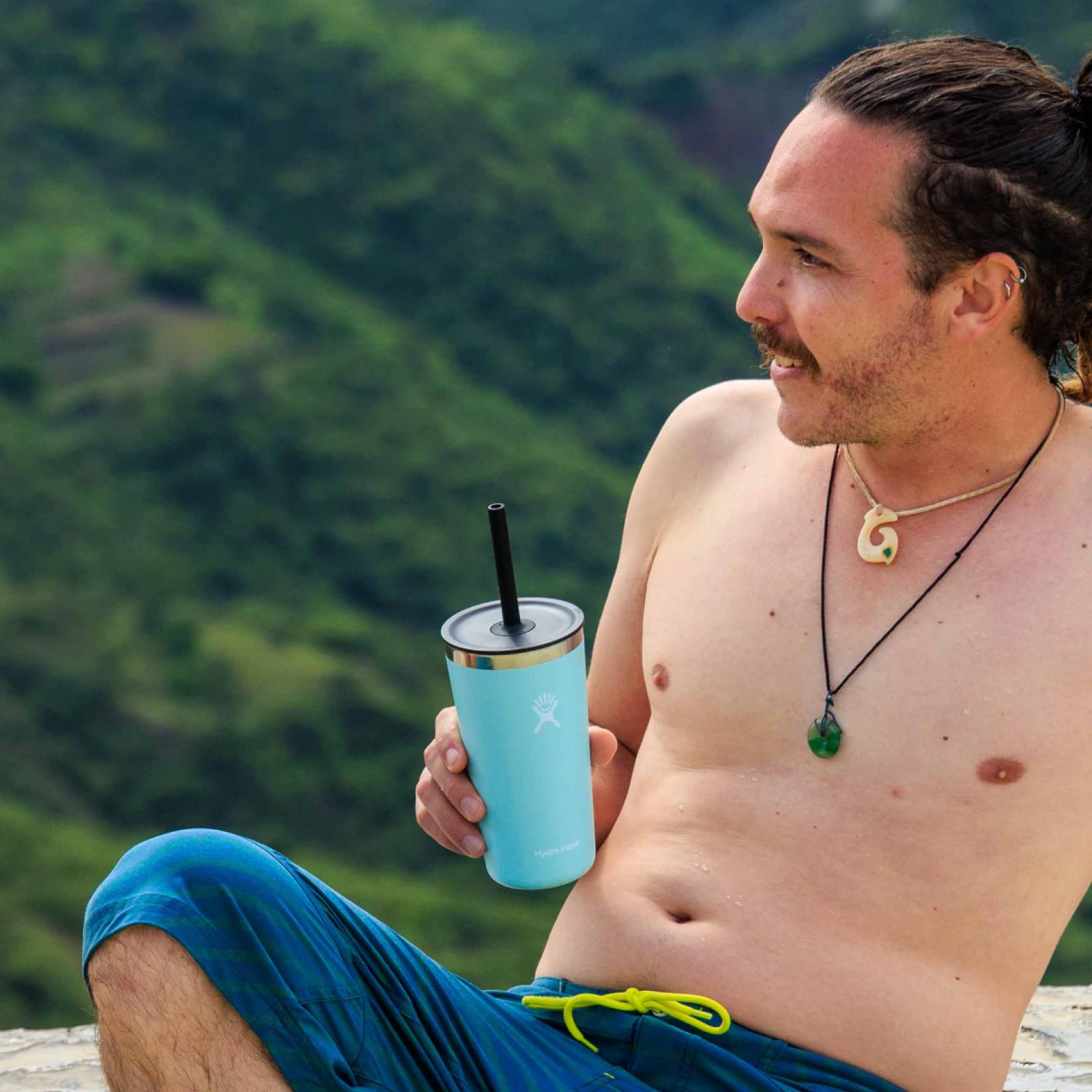 Hydro Flask Press-In Lids Various - Tumbler and Coffee Mug Accessory,black,straw lid - Image 8