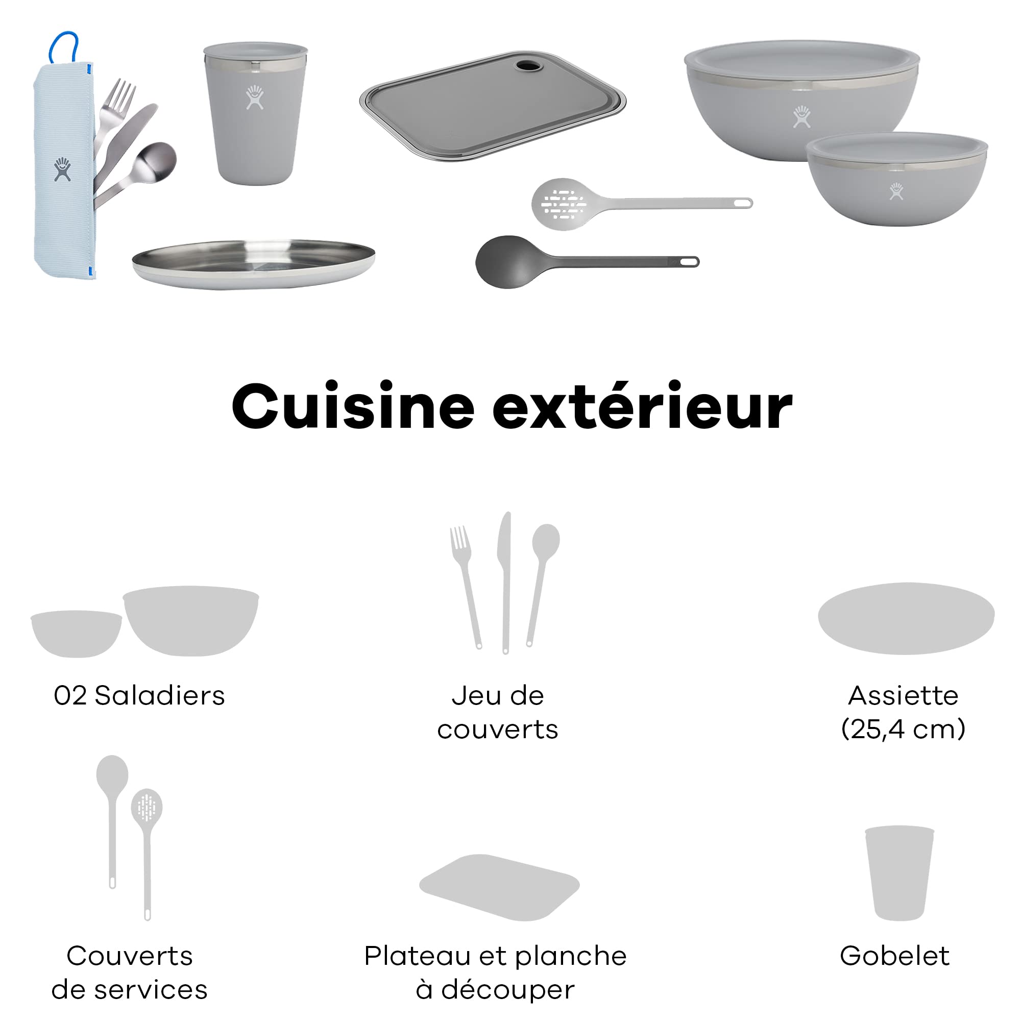 Hydro Flask Serving Spoons Set - Outdoor Kitchen Camping Dinnerware Silverware - Image 3