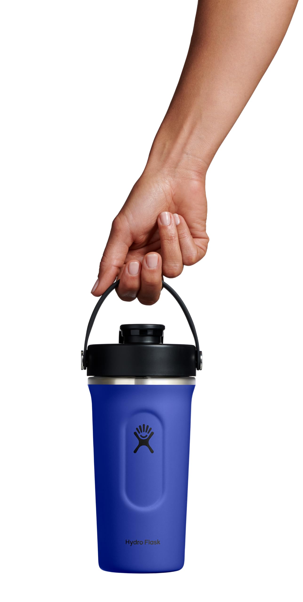 Hydro Flask Shaker Bottle – Insulated Stainless Steel Gym Bottle for Pre Workout & Protein 24 Oz Capri Blue - Image 10