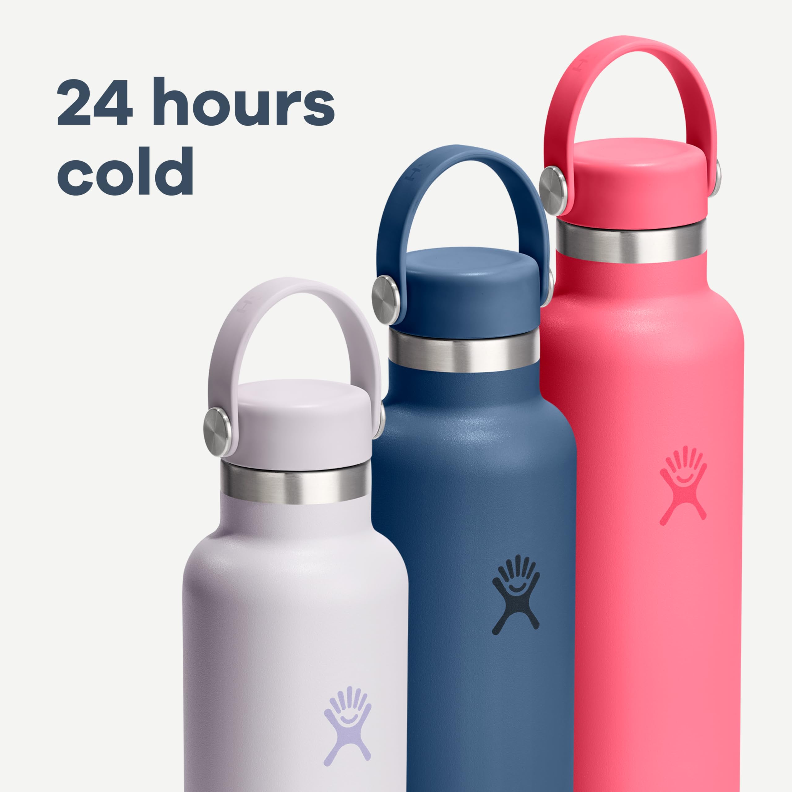 Hydro Flask Water Bottle - Insulated Stainless Steel - Non Spill, Leakproof in 21 Oz Capri Blue - Image 6