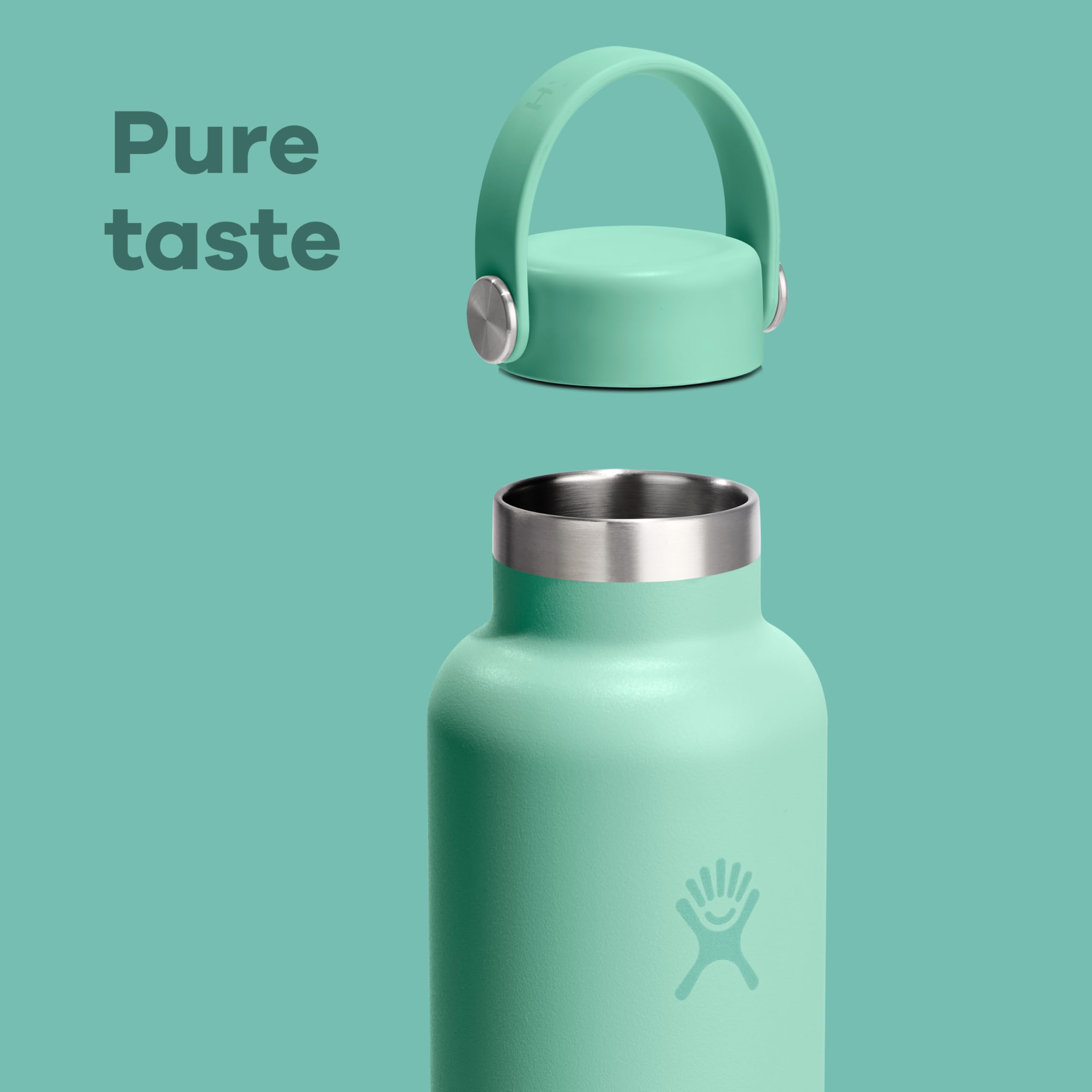 Hydro Flask Water Bottle - Insulated Stainless Steel - Non Spill, Leakproof in 21 Oz Capri Blue - Image 8