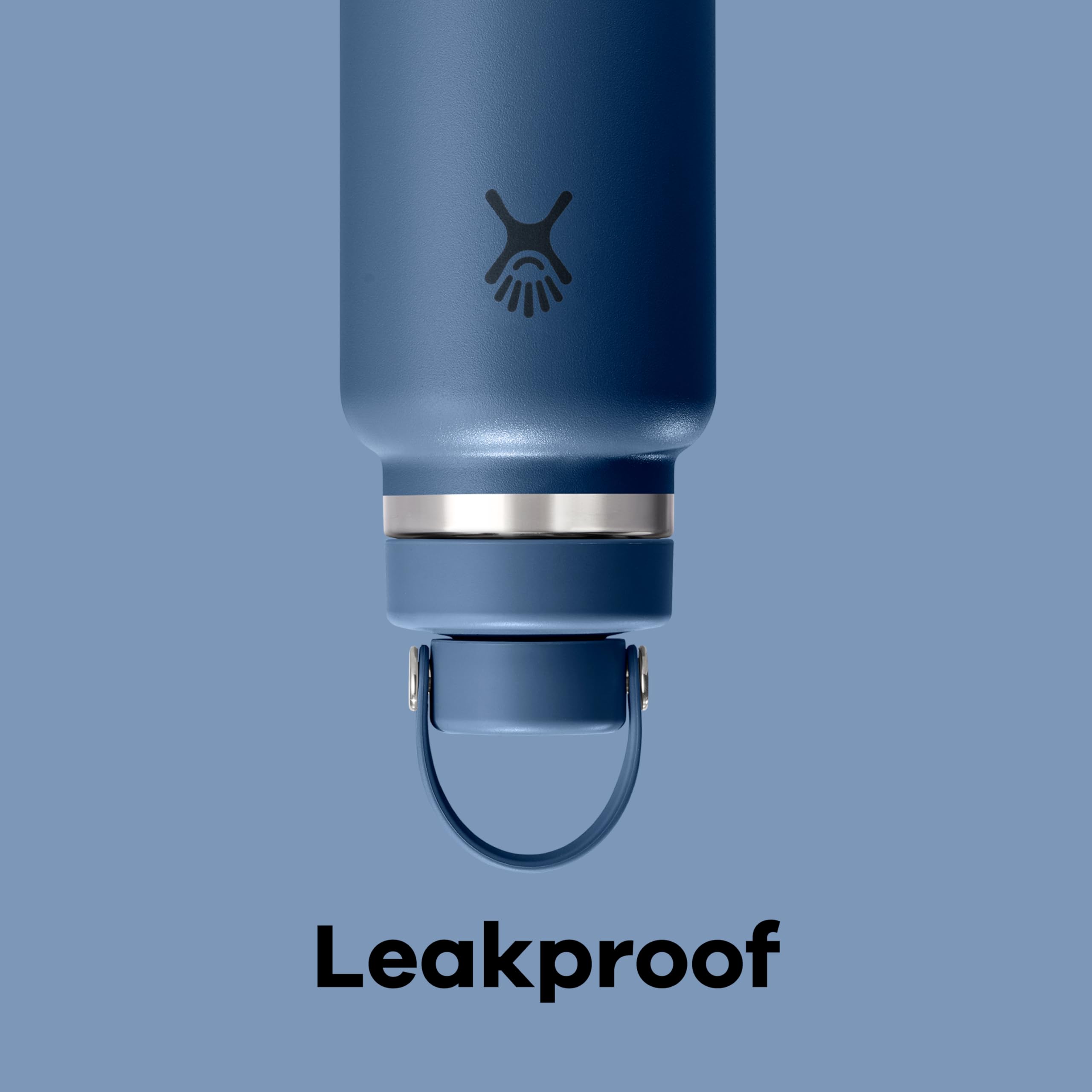 Hydro Flask Water Bottle - Insulated Stainless Steel - Wide Mouth Flex Chug Lid, Non Spill, Leakproof in 24 Oz Mermaid Green - Image 8